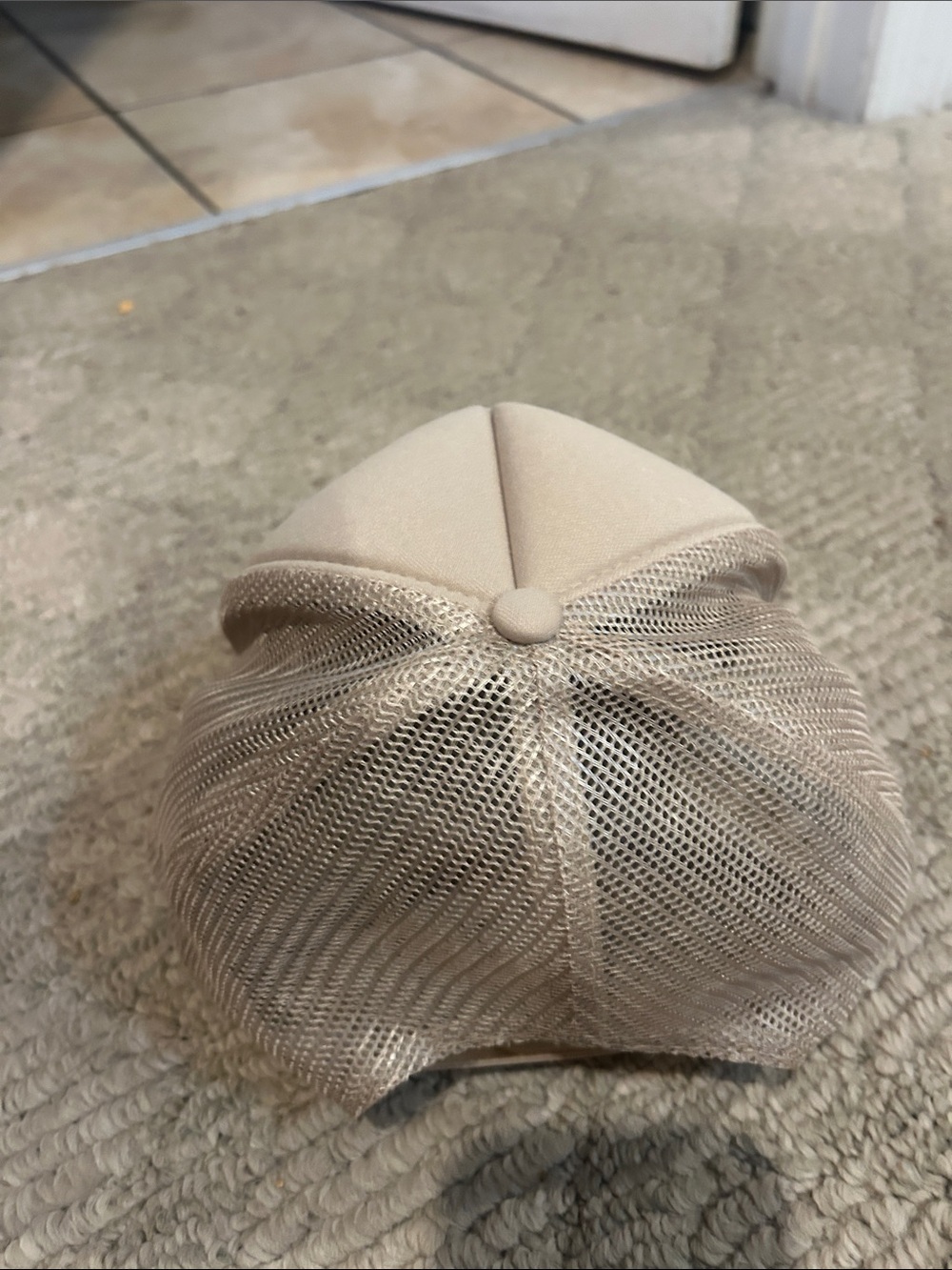 Aviator Nation Cream Trucker Hat with Retro Patch - Picture 8 of 11